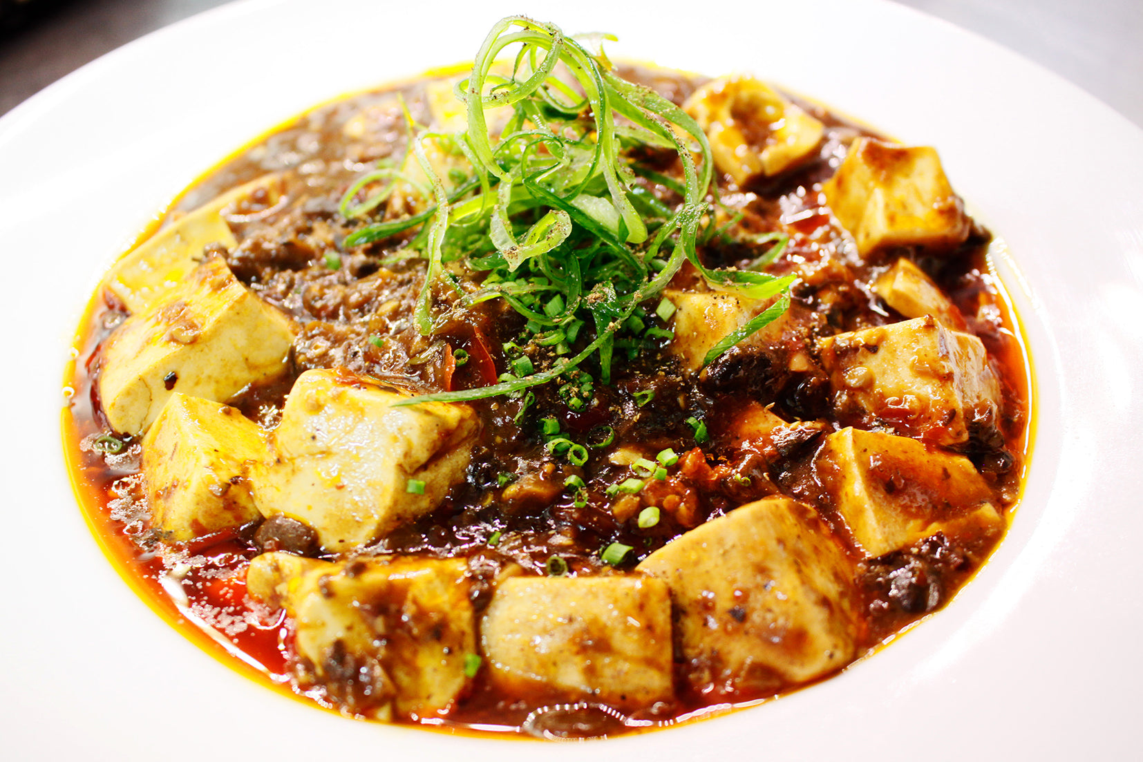 Vegetarian mapo tofu, dishoom.space